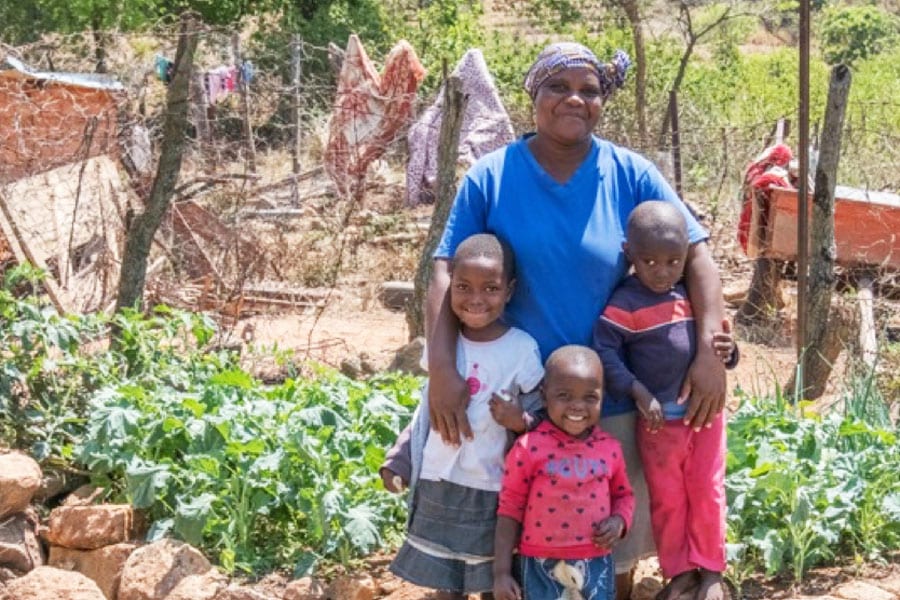Family in Zaka, Zimbabwe